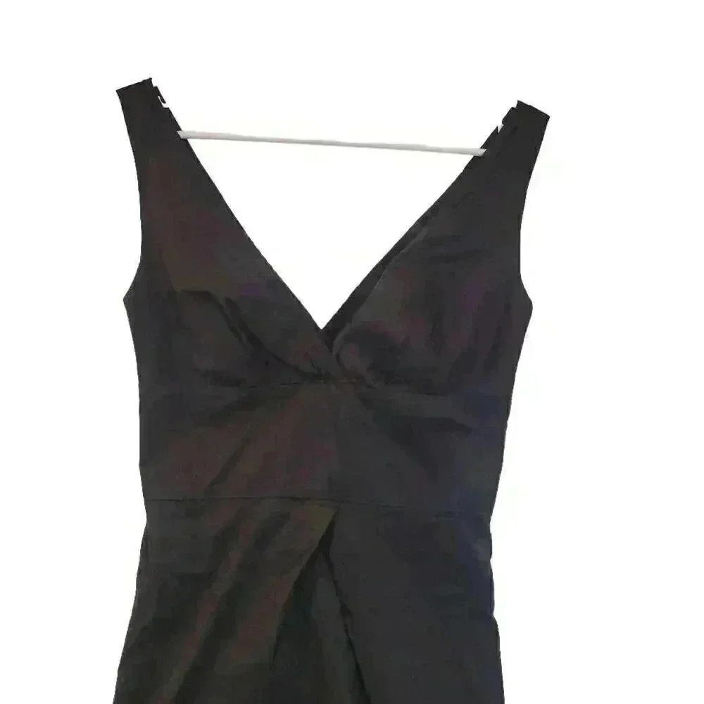 Diane von Furstenberg Women's Black Cotton/Poly Lined Cocktail Party Dress - Picture 4 of 10